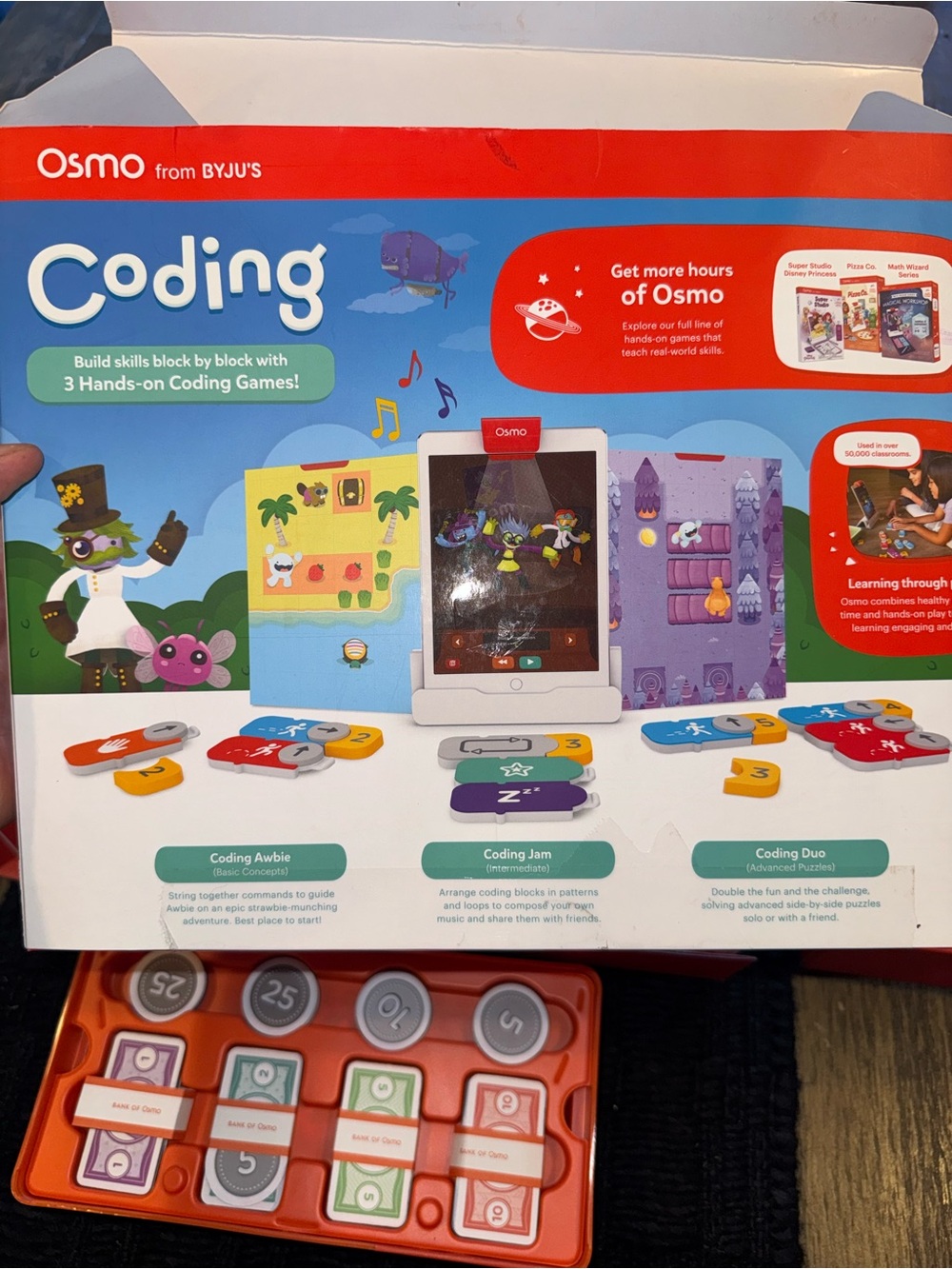 OSMO Coding Starter Kit with 3 Games and Extra Pizza Co. Game - Picture 3 of 6